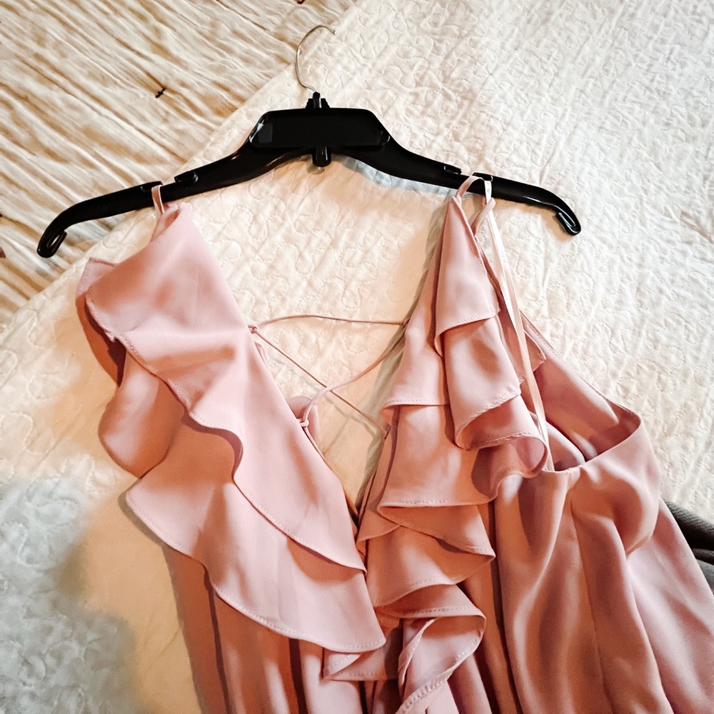 Wayf Soft Pink Ruffle Dress - Picture 4 of 5